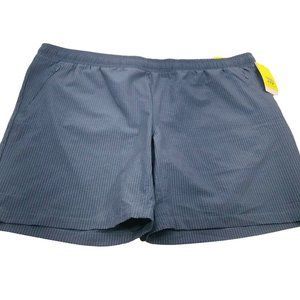 All In Motion Men's Size 40 Seersucker Short Blue New With Tags